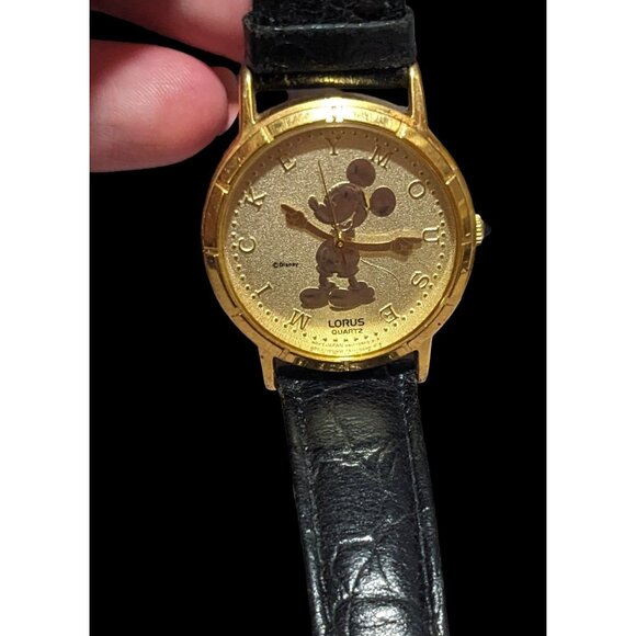 90s Vintage Lorus Gold Mickey Watch main image 5